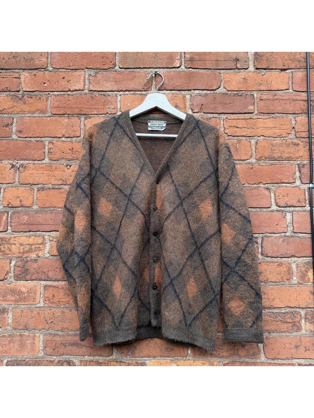 vintage Robert Bruce mohair button up cardigan 70s/80s M